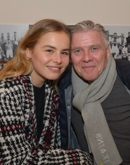 Annekee Molenaar with her father, Keje Molenaar